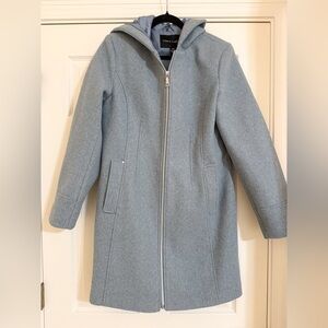 NWOT Vince Camuto Blue Hooded Coat
